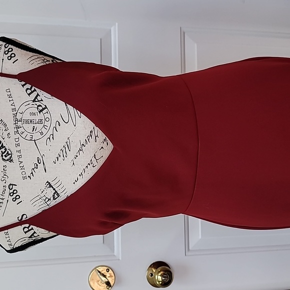 Formal Wine Red Gown - Picture 2 of 8